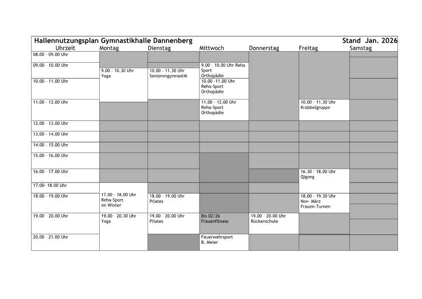 HallennutzungsplanGymnastikhalle 0126 p1